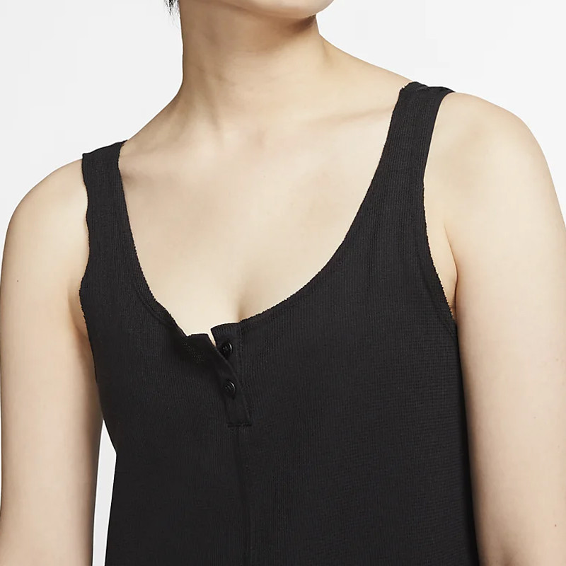 nike women's yoga luxe henley tank