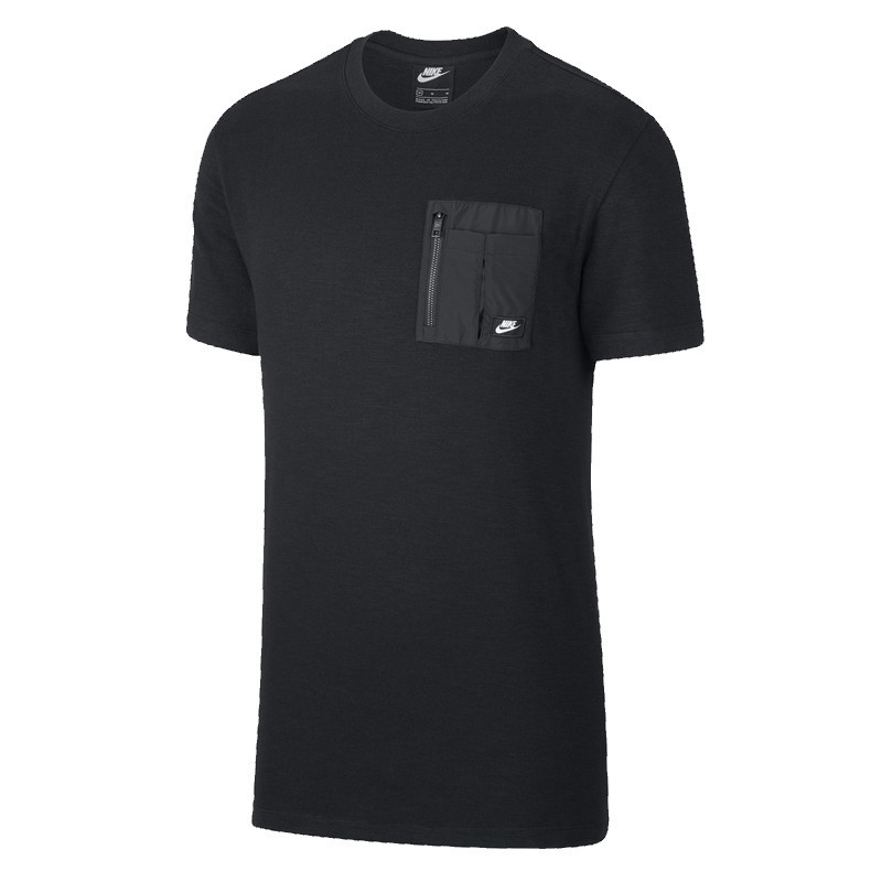 Jual BAJU SNEAKERS Pria NIKE NSW Lightweight Mix Pocket Tee Black