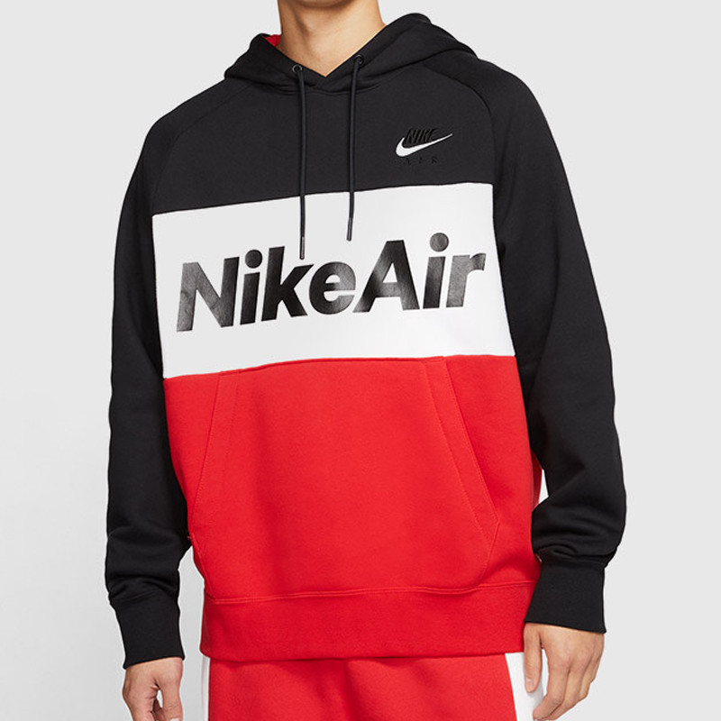 Nike air red black and white sweatshirt sale