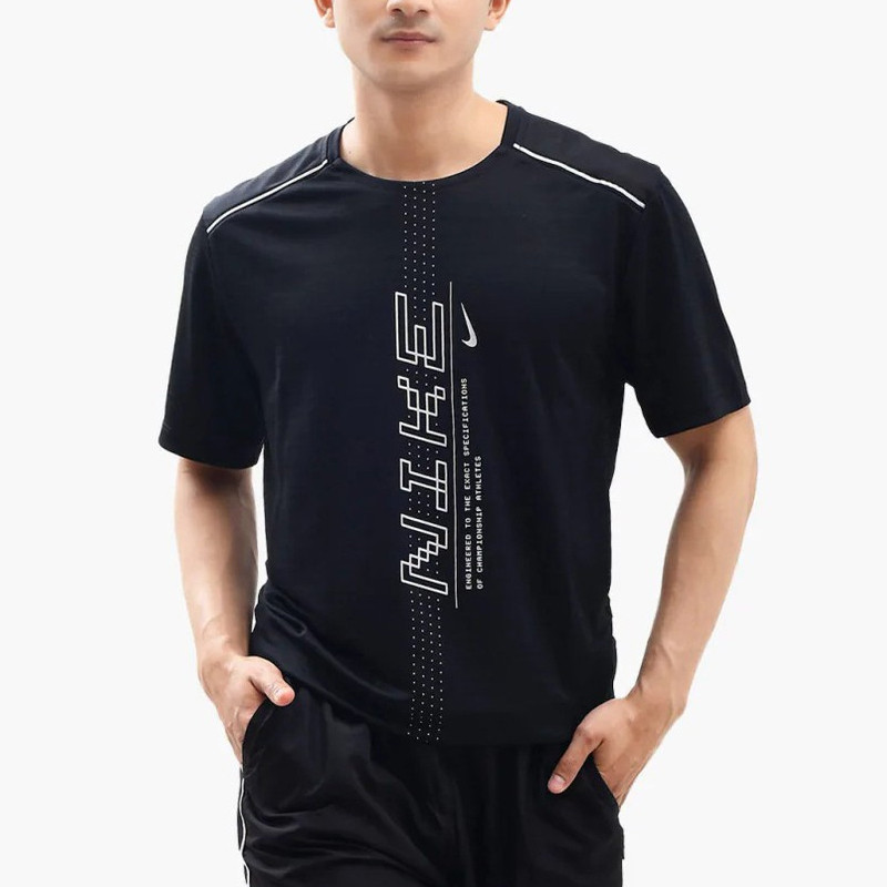 BAJU LARI NIKE Dry Miler Short Sleeve Po GF FF Tee