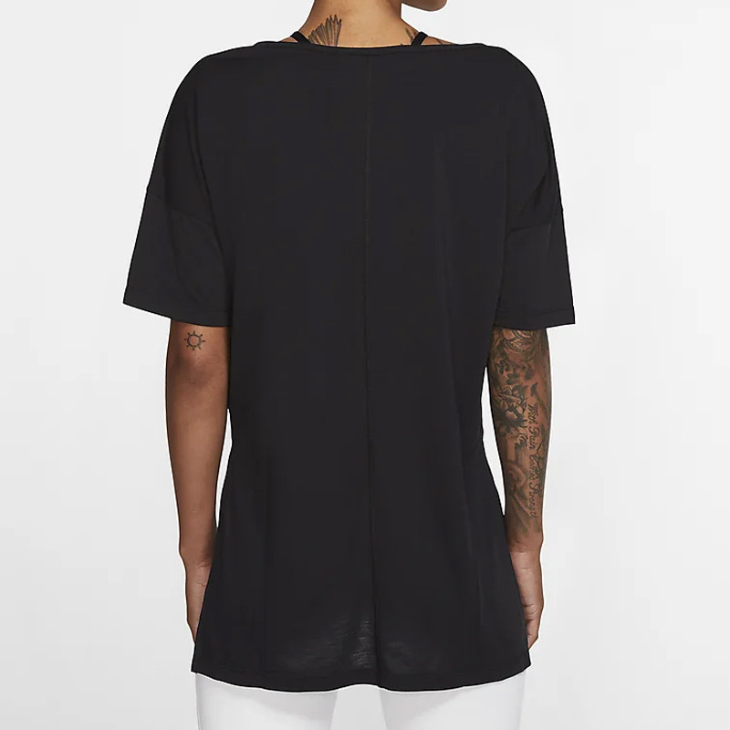 BAJU TRAINING NIKE Wmns Yoga Short Sleeve Top