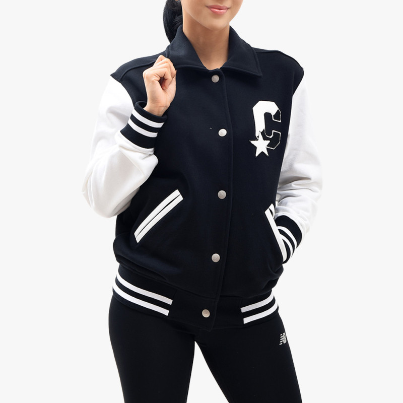 BAJU SNEAKERS CONVERSE Wmns Twisted Varsity Knit Jacket