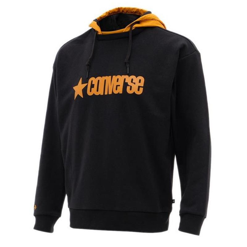 Baju Sneakers Converse Removeable Hoodie Black