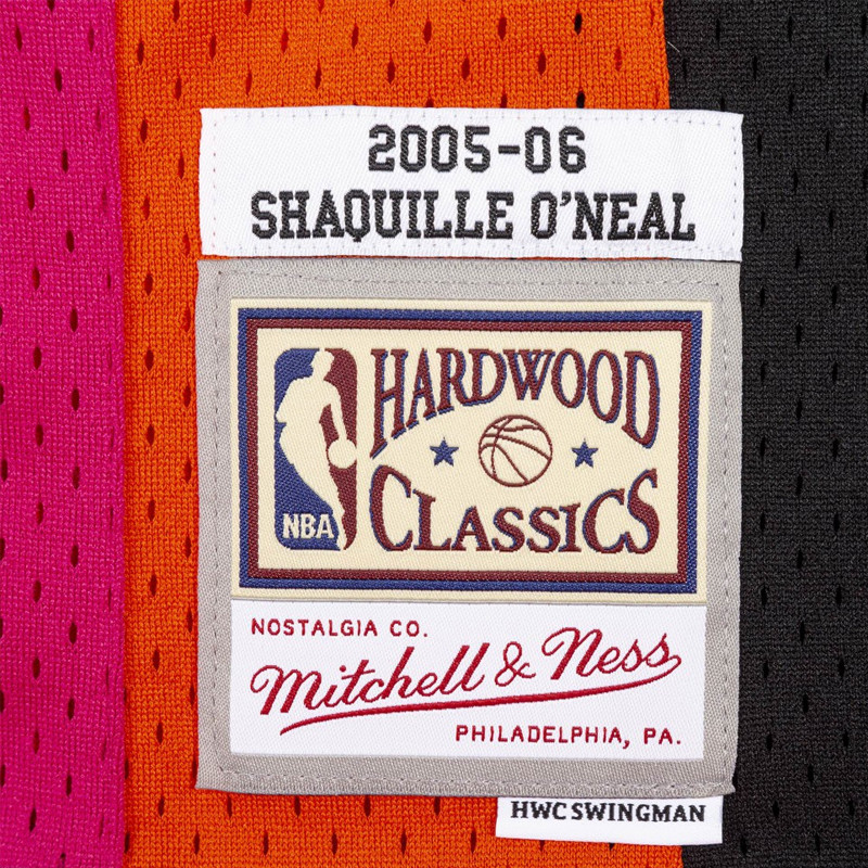 BAJU SKATE MITCHELL N NESS 2005-06 Miami Heat Swingman Jersey Shaquille O'neal