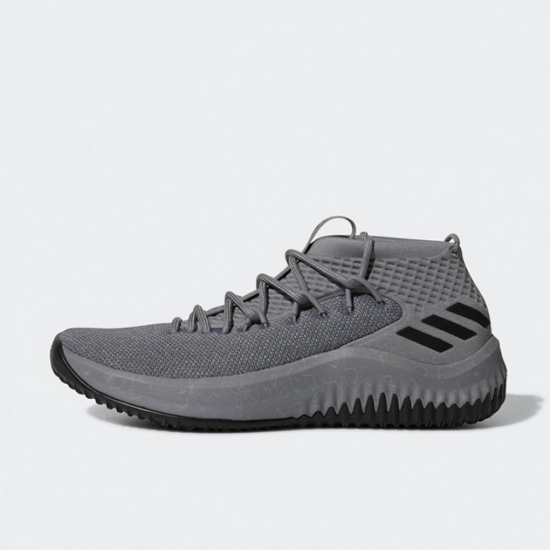 Sepatu Basket Adidas Dame 4 Grey