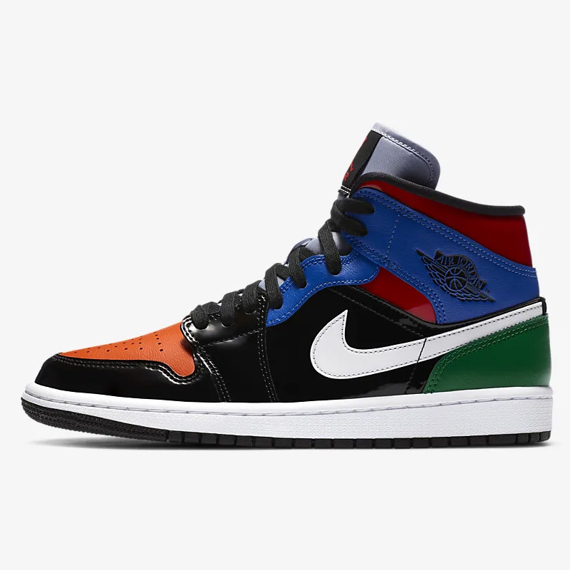 Sepatu Basket Air Jordan Wmns Aj Mid Multicolor Pantent