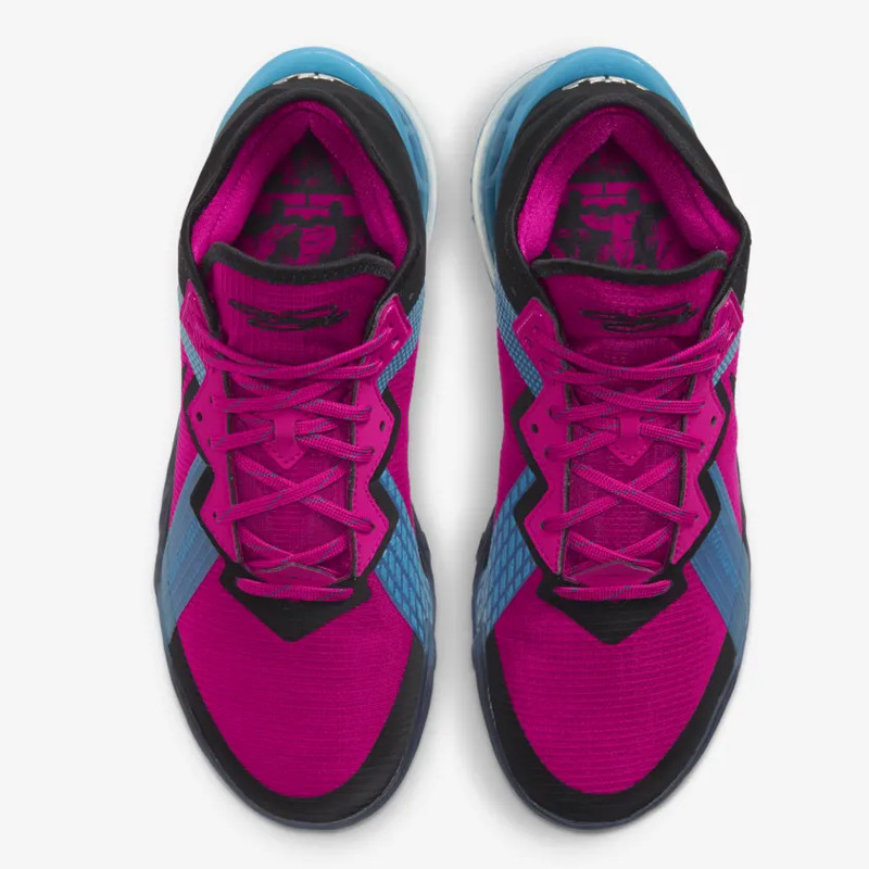 SEPATU BASKET NIKE LeBron 18 Low Neon Nights