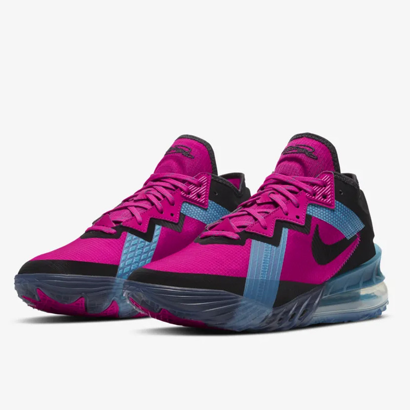 SEPATU BASKET NIKE LeBron 18 Low Neon Nights