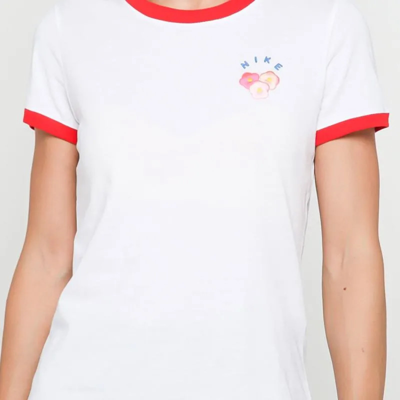 Wmns Floral 1 Ringer Tee foto 4