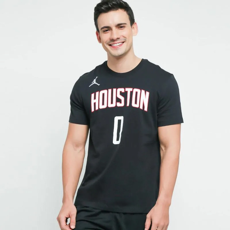 BAJU BASKET AIR JORDAN Russel Westbrook Houston Rockets Statement Tee