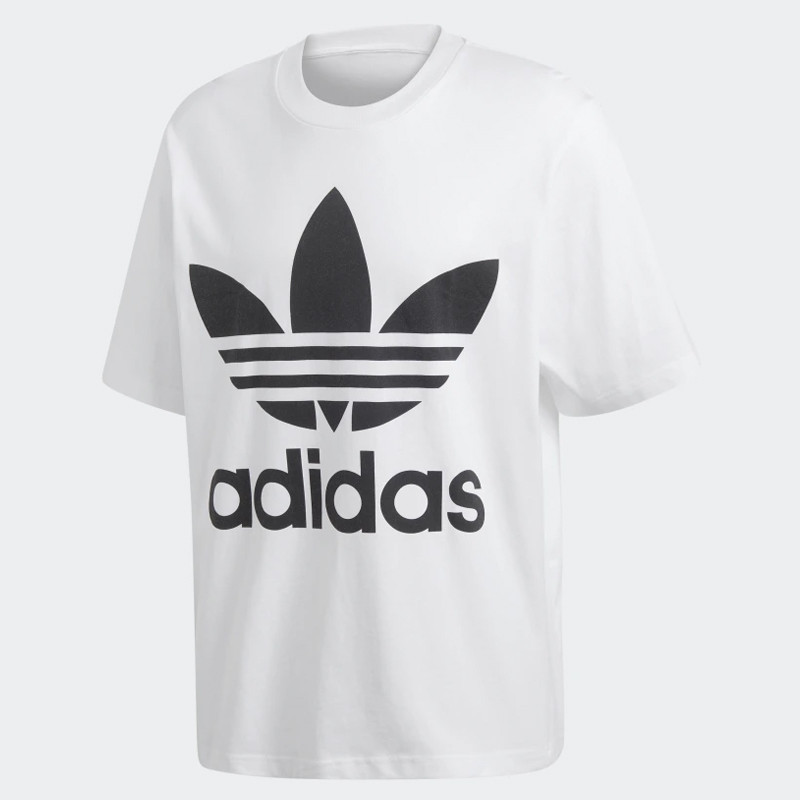 BAJU SNEAKERS ADIDAS Oversize Trefoil Tee