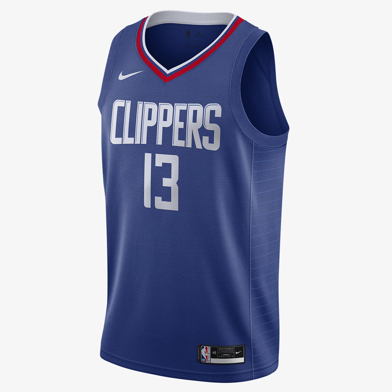 BAJU BASKET NIKE Paul George LA Clippers Icon Edition Swingman Jersey