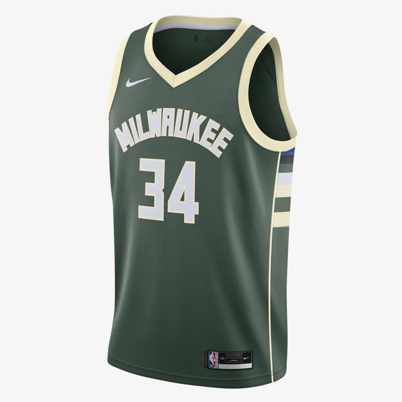 BAJU BASKET NIKE Giannis Antetokounmpo Milwaukee Bucks Icon Edition Swingman Jersey