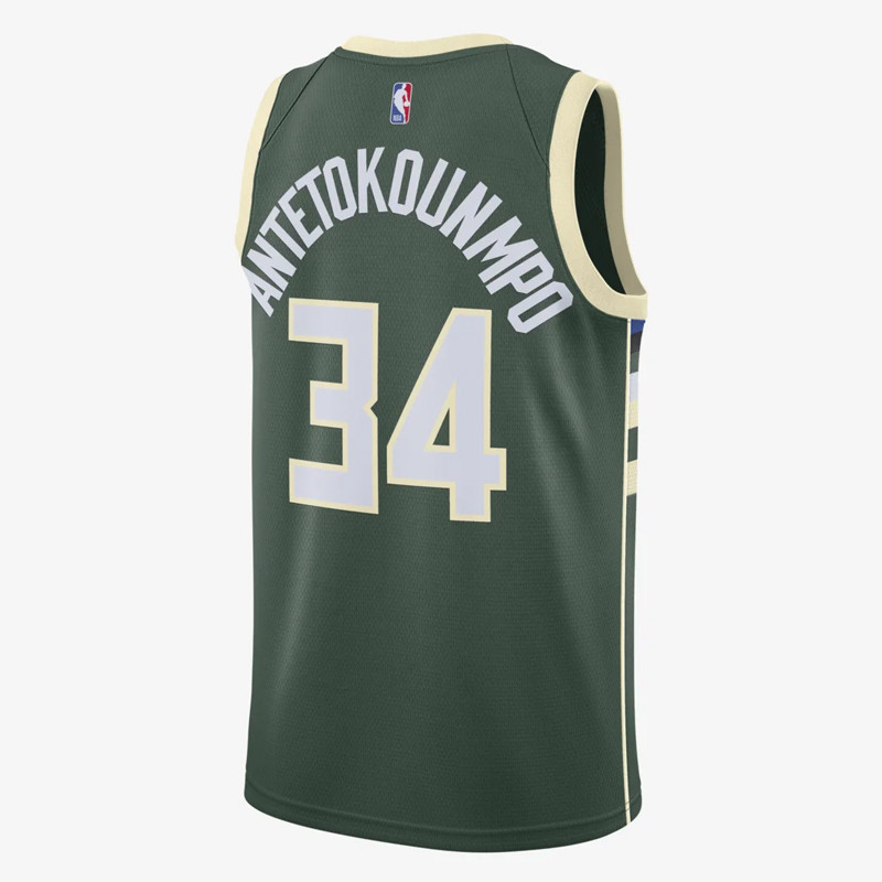BAJU BASKET NIKE Giannis Antetokounmpo Milwaukee Bucks Icon Edition Swingman Jersey