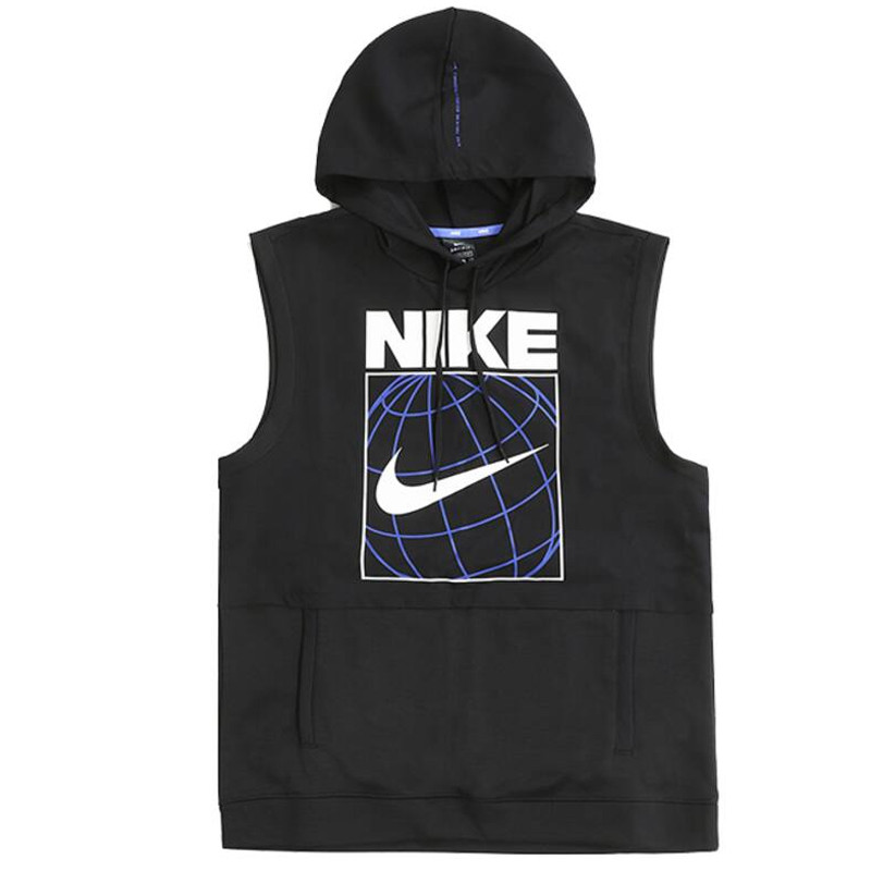 Jual BAJU TRAINING Pria NIKE Dri-FIT Sleeveless Graphic Hoodie