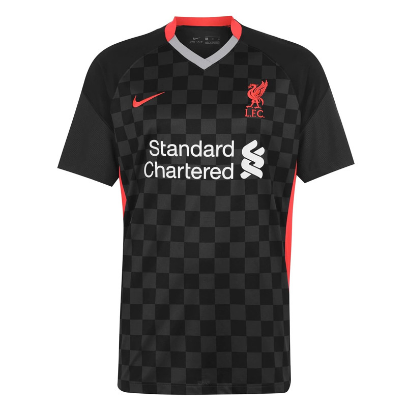 Baju Football Nike Liverpool F.c. 2020 21 Stadium Third Jersey Black