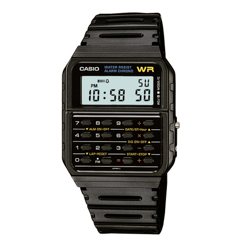 JAM TANGAN  CASIO Classic Quartz Calculator Digital Resin Band