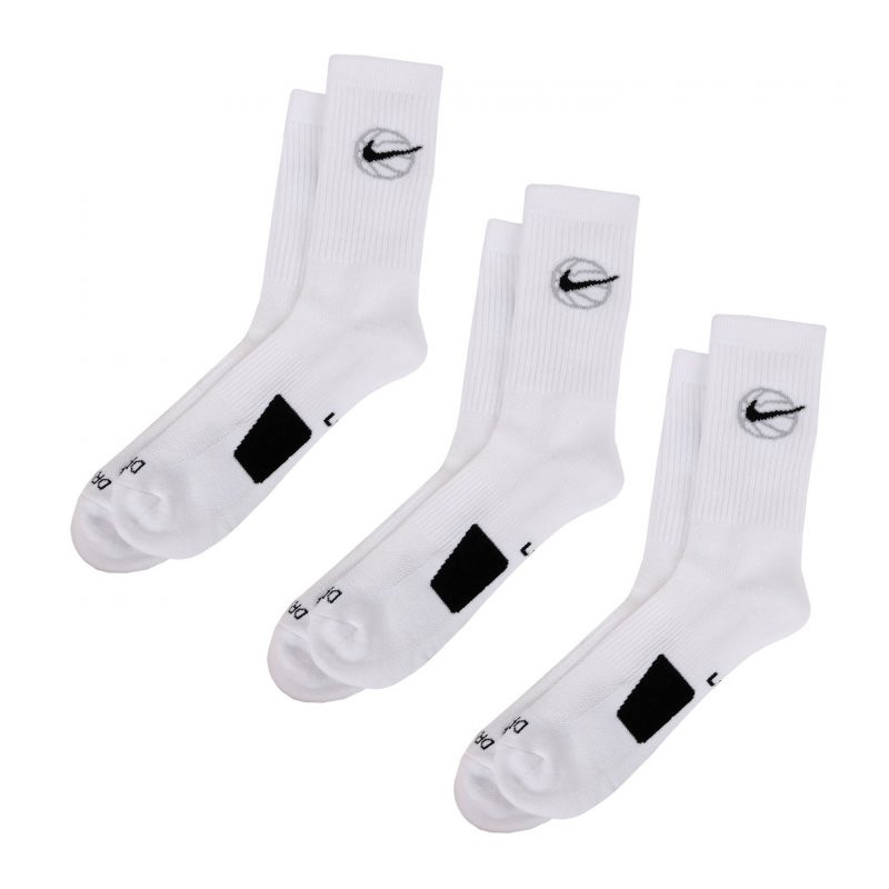 KAOS KAKI BASKET NIKE 3pk Everyday Crew Basketball Socks