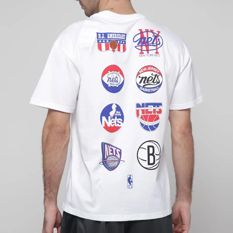 BAJU BASKET NIKE Brooklyn Nets Courtside Mmt Story Short Sleeve Tee