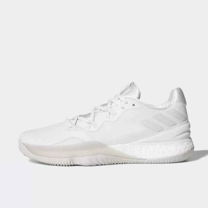 Sepatu Basket Adidas Crazylight Boost 2018 Triple White