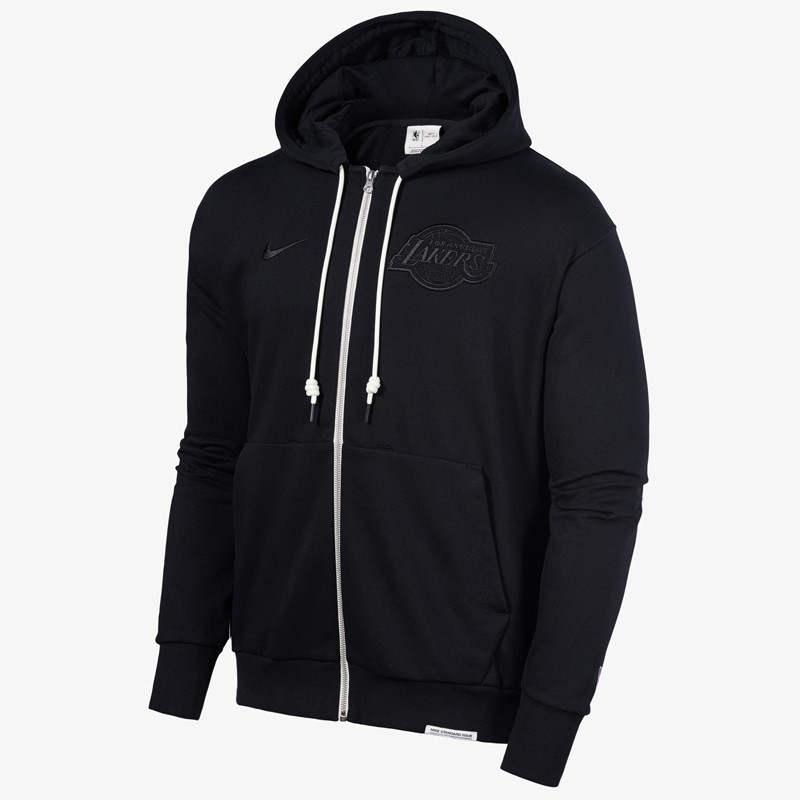BAJU SNEAKERS NIKE Dry Fit LA Lakers Standard Issue NBA Full Zip Hoodie