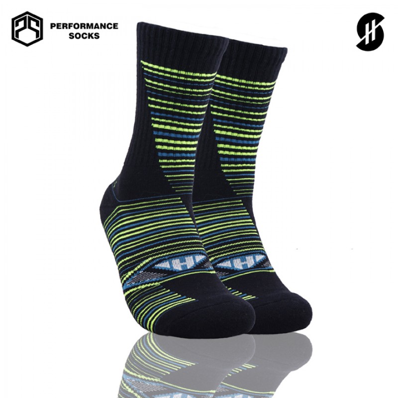 KAOS KAKI BASKET STAY HOOPS Donkerozen Green Socks
