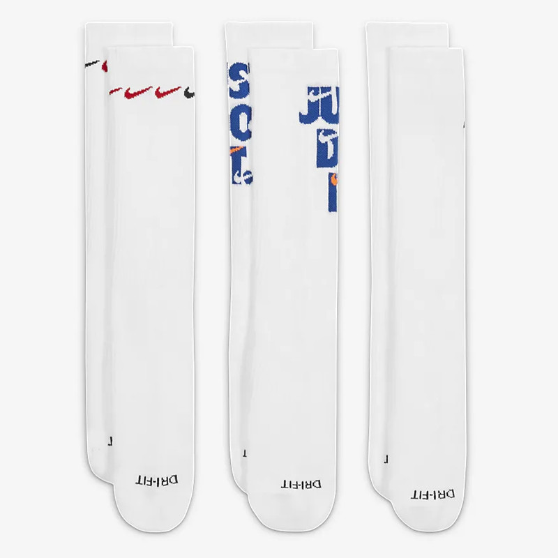 KAOS KAKI SNEAKERS NIKE 3PK Everyday Plus Cushioned Crew Socks