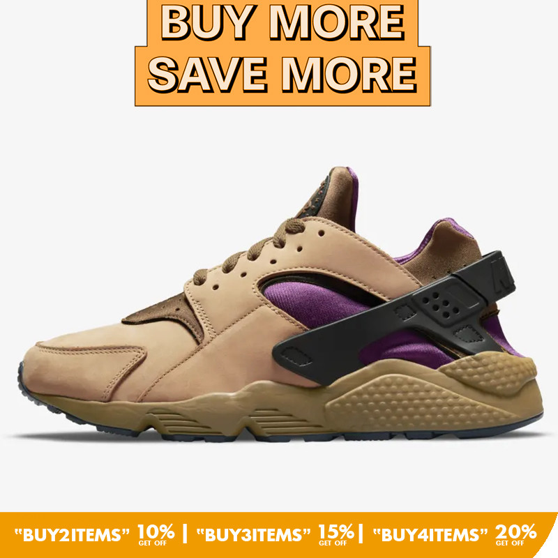Brown Lavender Huaraches Sepatu Sneakers Nike Air Huarache Le Praline