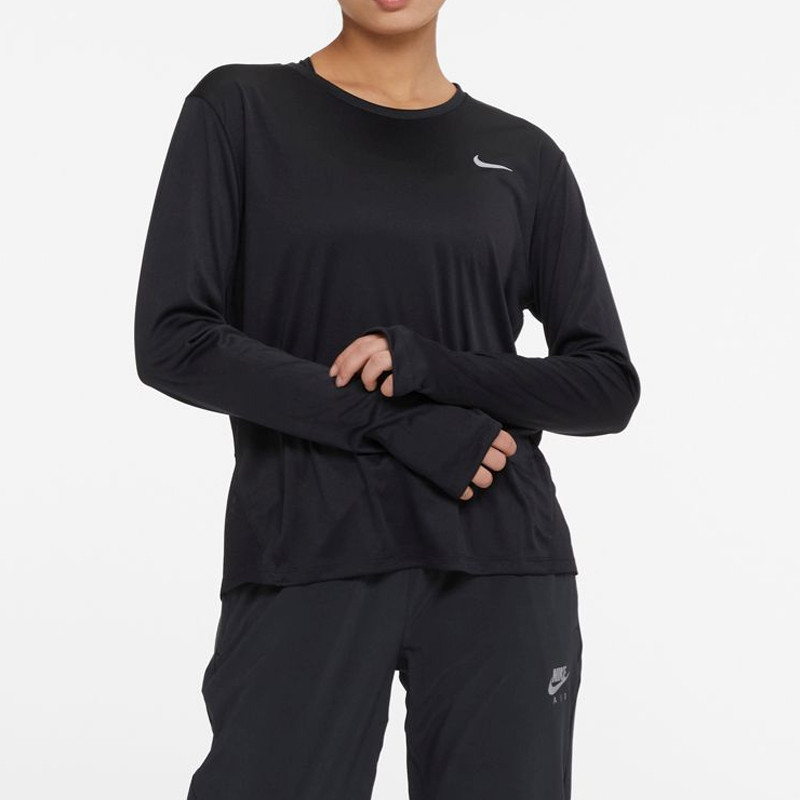 BAJU LARI NIKE Wmns Dri-FIT Miler Long Sleeve Tee