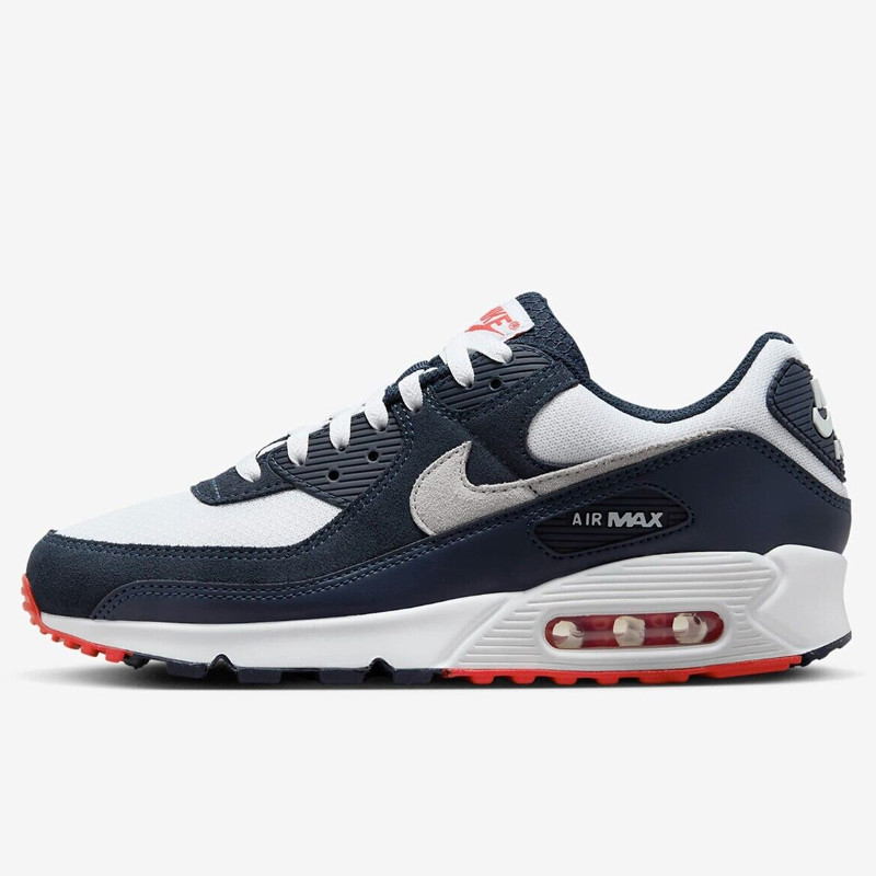 Obsidian Air Max 90 Blue White And Red Sepatu Sneakers Nike Air