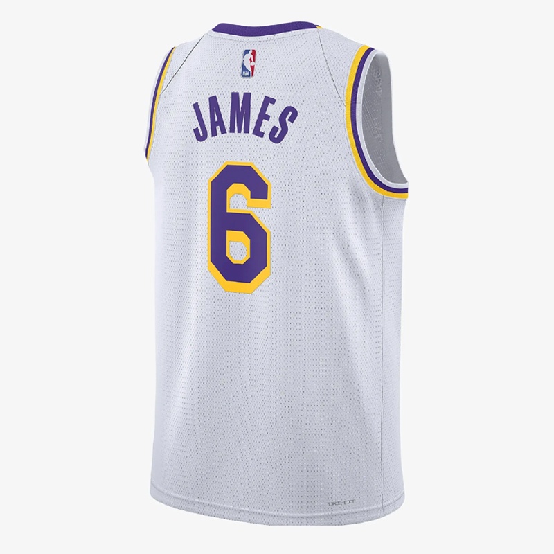 BAJU BASKET NIKE Lebron James Los Angeles Lakers Association Edition Swingman Jersey