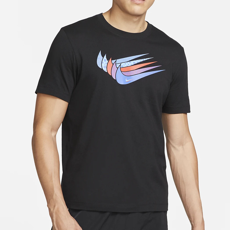Jual BAJU SNEAKERS Pria NIKE Sportswear Swoosh Tee Black Original