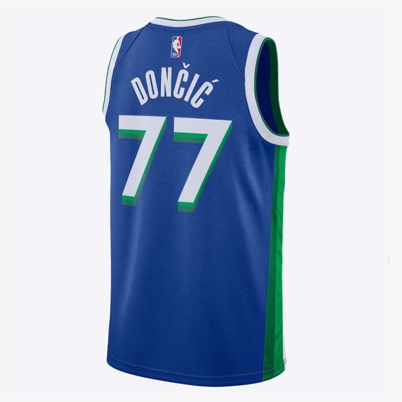 BAJU BASKET NIKE LUKA DONCIC DALLAS MAVERICKS CITY EDITION SWINGMAN JERSEY