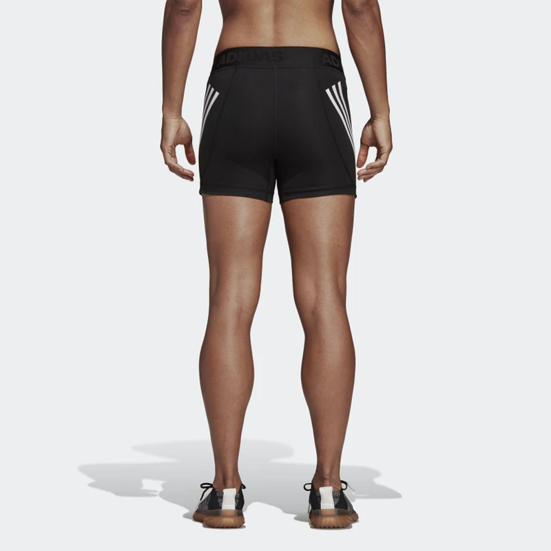 Celana Training Adidas Wmns Alphaskin Sport 3-stripes Short Tights Black