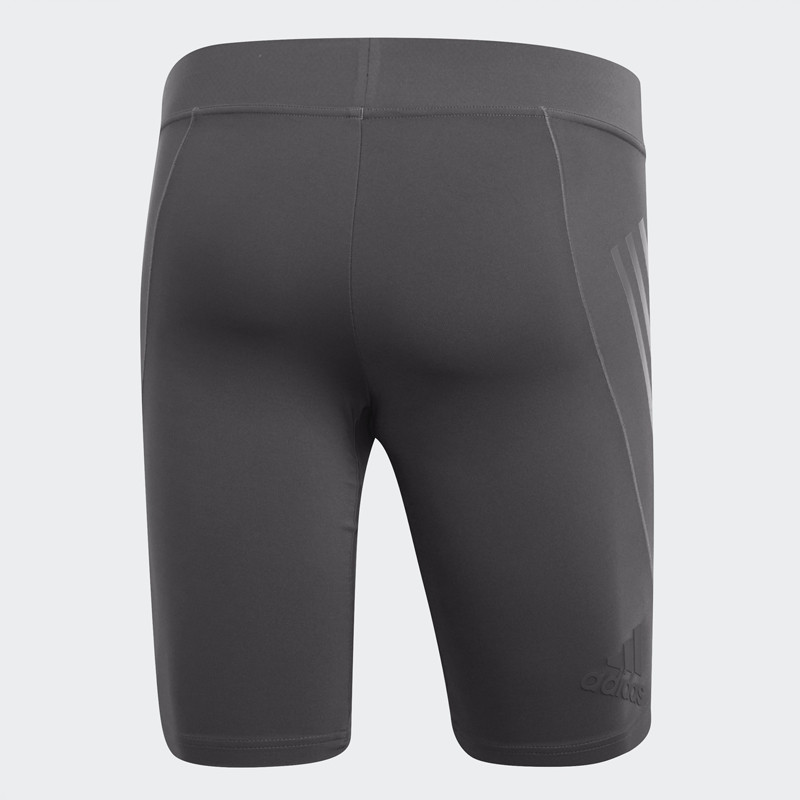 Celana Training Adidas Alphaskin Tech Short 3-stripes Tights Grey Six