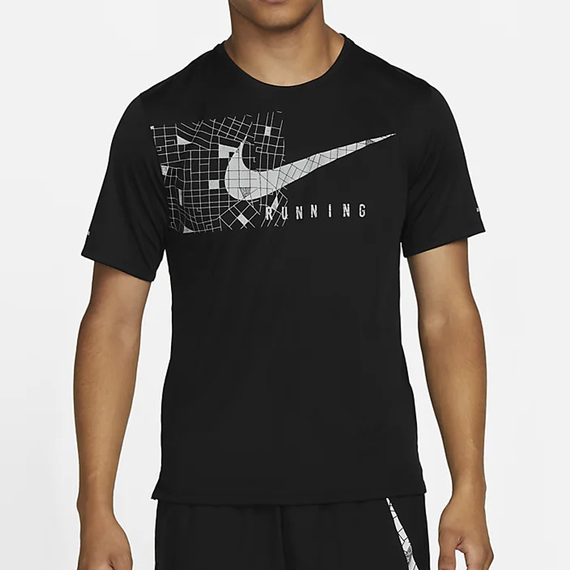 BAJU LARI NIKE Dri-FIT UV Miler Run Division Tee