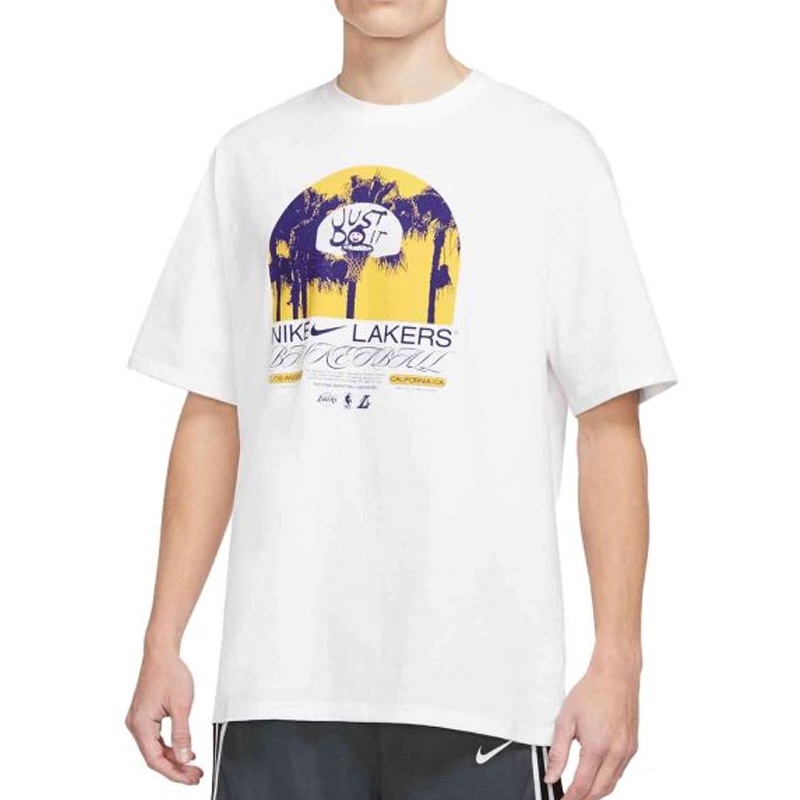 BAJU BASKET NIKE Los Angeles Lakers Courtside Max 90 Tee