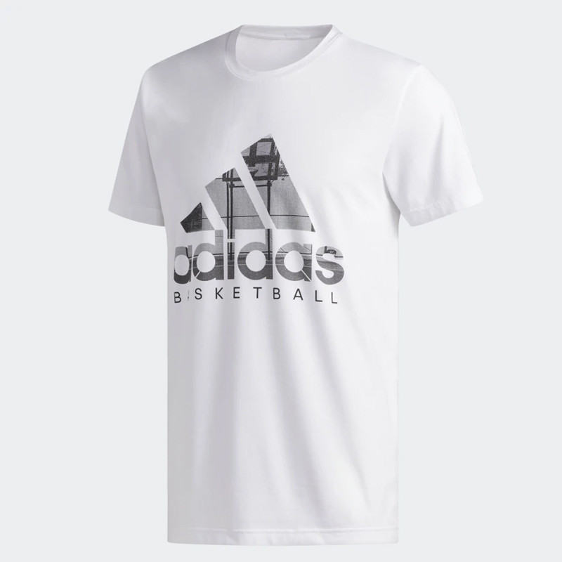 BAJU BASKET ADIDAS Badge of Sport Logo Filled Tee
