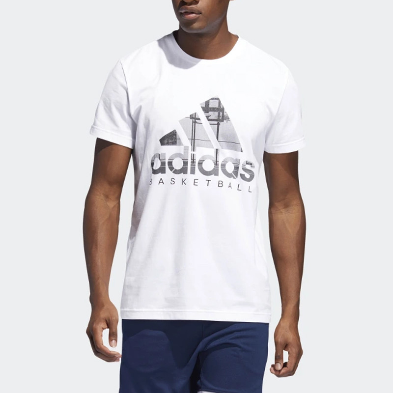BAJU BASKET ADIDAS Badge of Sport Logo Filled Tee