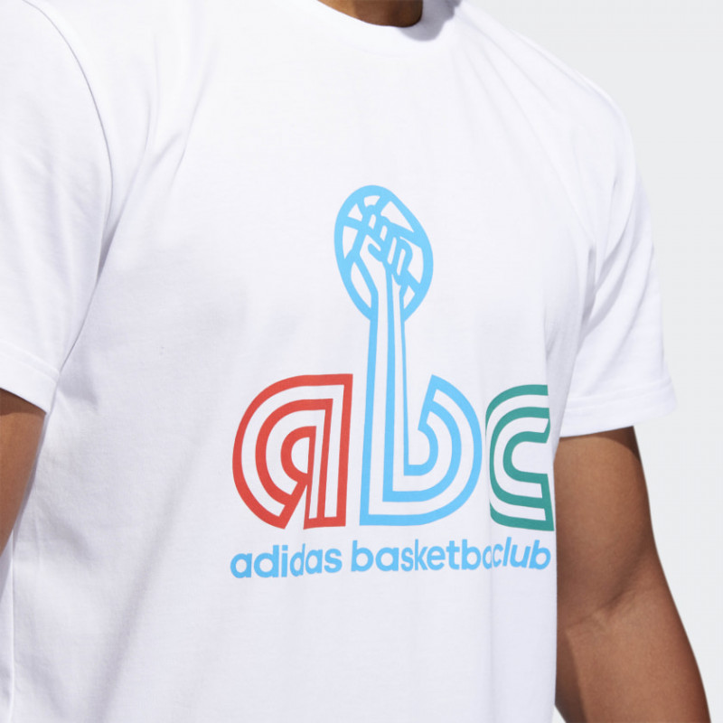 BAJU BASKET ADIDAS ABC Hand Graphic Tee