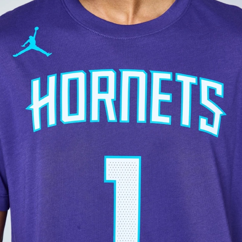 BAJU BASKET AIR JORDAN Lamelo Ball Charlotte Hornets Statement Edition Tee