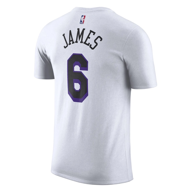 BAJU BASKET NIKE Lebron James Los Angeles Lakers City Edition Tee T-shirt 