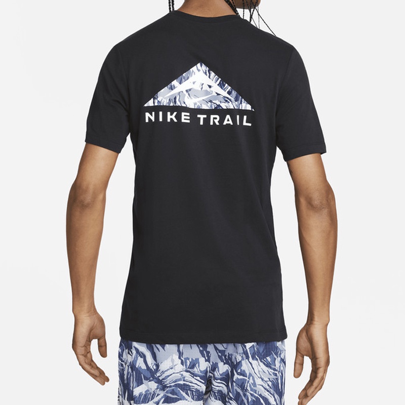 BAJU LARI NIKE Dri Fit Tee Short Sleeve Trail Running Top