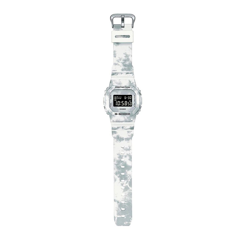 JAM TANGAN  CASIO G-shock Digital Dial Camouflage White Resin Strap
