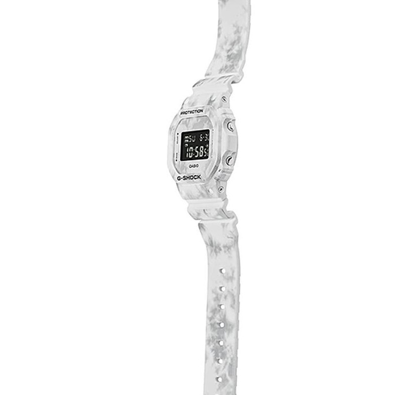 JAM TANGAN  CASIO G-shock Digital Dial Camouflage White Resin Strap