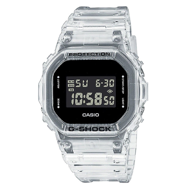 JAM TANGAN  CASIO G-shock Digital Dial Clear Resin Strap
