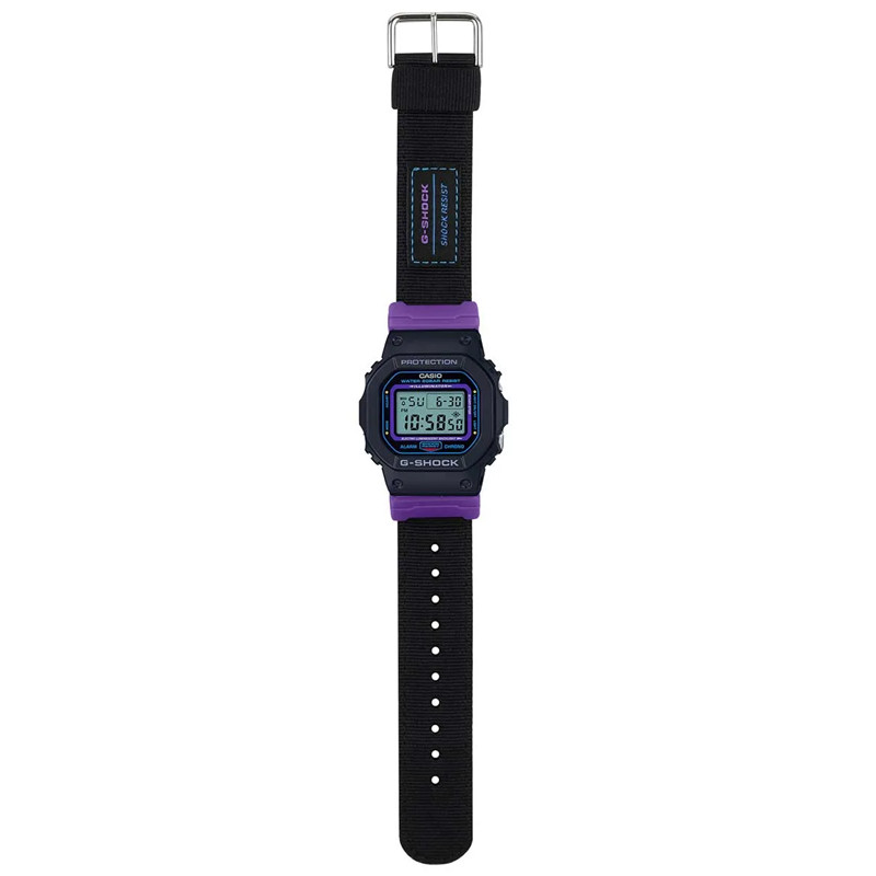 JAM TANGAN  CASIO G-shock Special Color Digital Dial Black Nylon Strap