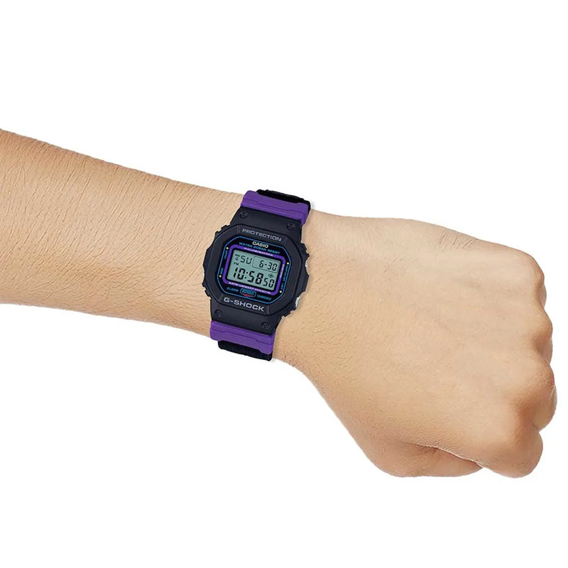 JAM TANGAN  CASIO G-shock Special Color Digital Dial Black Nylon Strap