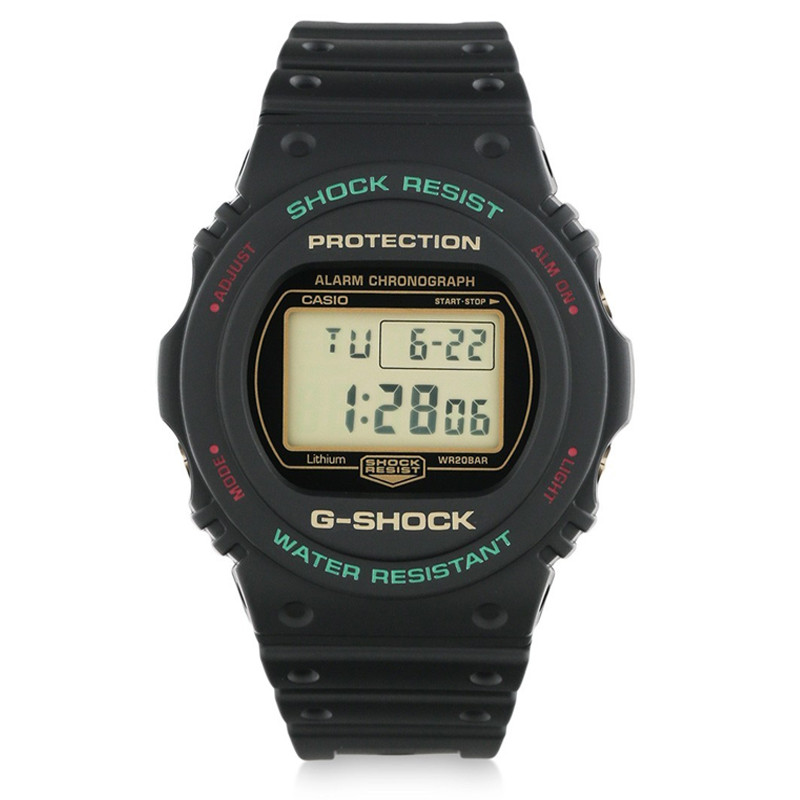 JAM TANGAN  CASIO G-shock Winter Premium Christmas Series Digital Dial Black Resin Strap