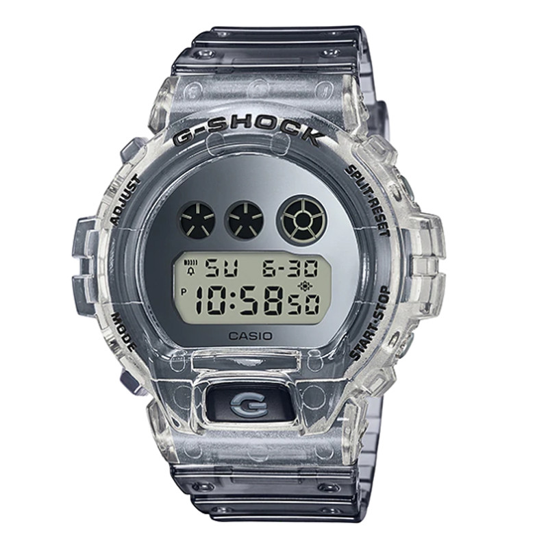 Jam Tangan Casio G-shock Special Color Models Grey Digital Dial Grey Resin  Strap Silver